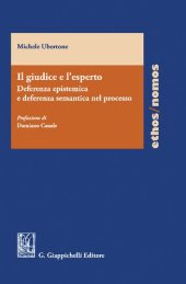 book Il giudice e l'esperto. Deferenza epistemica e deferenza semantica nel processo