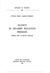 book Elenco di drammi religiosi persiani