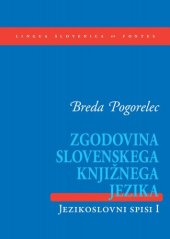 book Zgodovina slovenskega knjižnega jezika