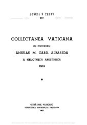 book Collectanea Vaticana in honorem Anselmi M. Card. Albareda