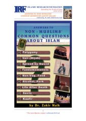 book Answers To Non Muslims Common Questions About Islam