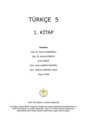 book Türkçe 5. 1. Kitap