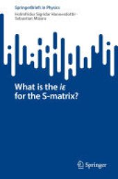 book What is the iε for the S-matrix?