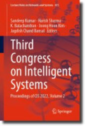 book Third Congress on Intelligent Systems: Proceedings of CIS 2022, Volume 2