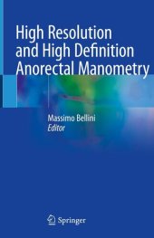 book High Resolution and High Definition Anorectal Manometry