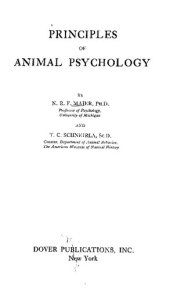 book Principles Of Animal Psychology (Enlarged Edition)