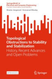 book Topological Obstructions to Stability and Stabilization: History, Recent Advances and Open Problems