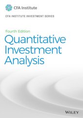 book Quantitative Investment Analysis