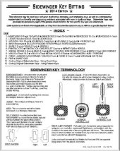 book Sidewinder Key Bitting Reference Guide