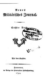 book Neues Militärisches Journal