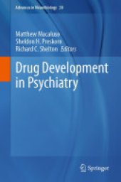 book Drug Development in Psychiatry