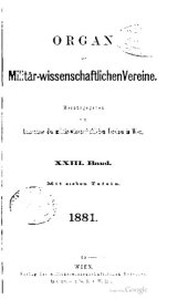 book Organ des militär-wissenschaftlichen Vereins