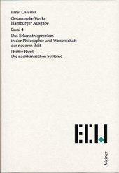 book Das Erkenntnisproblem in der Philosophie und Wissenschaft der neueren Zeit. Dritter Band