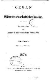 book Organ des militär-wissenschaftlichen Vereins