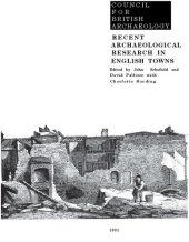 book Recent Archaeological Research in English Towns