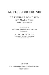 book De finibus bonorum et malorum libri quinque