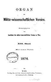 book Organ des militär-wissenschaftlichen Vereins