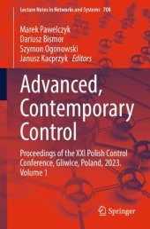 book Advanced, Contemporary Control: Proceedings of the XXI Polish Control Conference, Gliwice, Poland, 2023. Volume 1