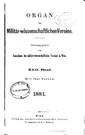 book Organ des militär-wissenschaftlichen Vereins