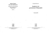 book Handbuch der griechischen Paläographie: Tafelband