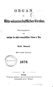 book Organ des militär-wissenschaftlichen Vereins