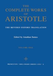 book Complete Works of Aristotle, Vol. 1