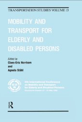 book Mobility and Transport for Elderly and Disabled Persons