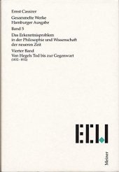 book Das Erkenntnisproblem in der Philosophie und Wissenschaft der neueren Zeit. Vierter Band