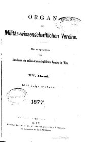 book Organ des militär-wissenschaftlichen Vereins