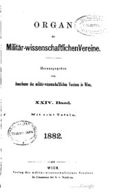 book Organ des militär-wissenschaftlichen Vereins