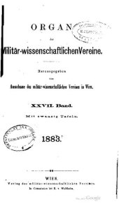 book Organ des militär-wissenschaftlichen Vereins