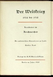 book Der Herbst-Feldzug 1914 : Im Westen bis zum Stellungskrieg. Im Osten bis zum Rückzug