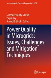 book Power Quality in Microgrids: Issues, Challenges and Mitigation Techniques