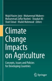 book Climate Change Impacts on Agriculture: Concepts, Issues and Policies for Developing Countries