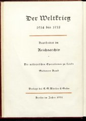 book Die Operationen des Jahres 1915 : Die Ereignisse im Winter und Frühjahr