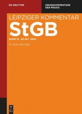 book Strafgesetzbuch. Leipziger Kommentar: Band 15 §§ 267-283d