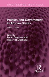 book Politics and Government in African States: 1960 - 1985