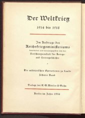 book Die Operationen des Jahres 1916 bis zum Wechsel in der Obersten Heeresleitung