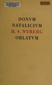 book Donum natalicium H.S. Nyberg oblatum