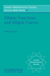 book Elliptic Functions and Elliptic Curves