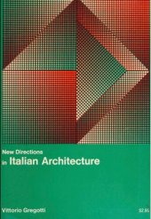 book New Directions in Italian Architecture.