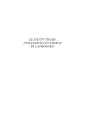 book Le 'Institutiones humanarum litterarum' di Cassiodoro. Commento alle redazioni interpolate Φ Δ