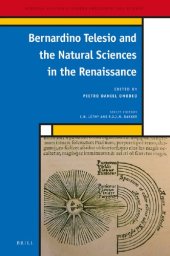 book Bernardino Telesio and the Natural Sciences in the Renaissance