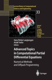 book Advanced Topics in Computational Partial Differential Equations: Numerical Methods and Diffpack Programming