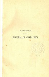 book Colección de documentos para la historia de Costa Rica