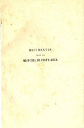 book Colección de documentos para la historia de Costa Rica