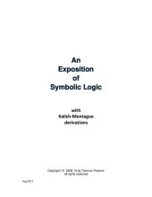 book An Introduction to Symbolic Logic