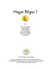 book Hayat Bilgisi 1. 2. Kitap