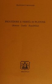 book Procedure e verità in Platone (Menone, Cratilo, Repubblica)