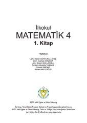 book Matematik 4. İlkokul. 1. Kitap